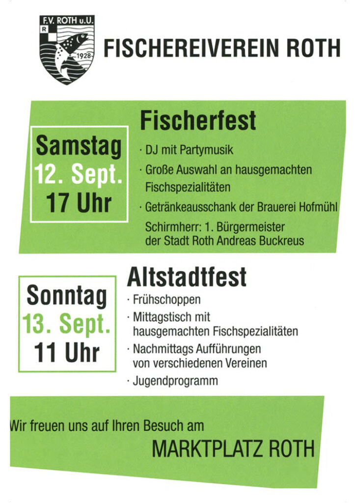 Fischerfest und Altstadtfest in Roth